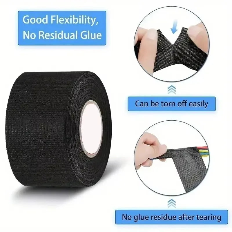 15M Automotive Cloth Electrical Tape – Heat Resistant & Waterproof Electrical Fabric Tape P3