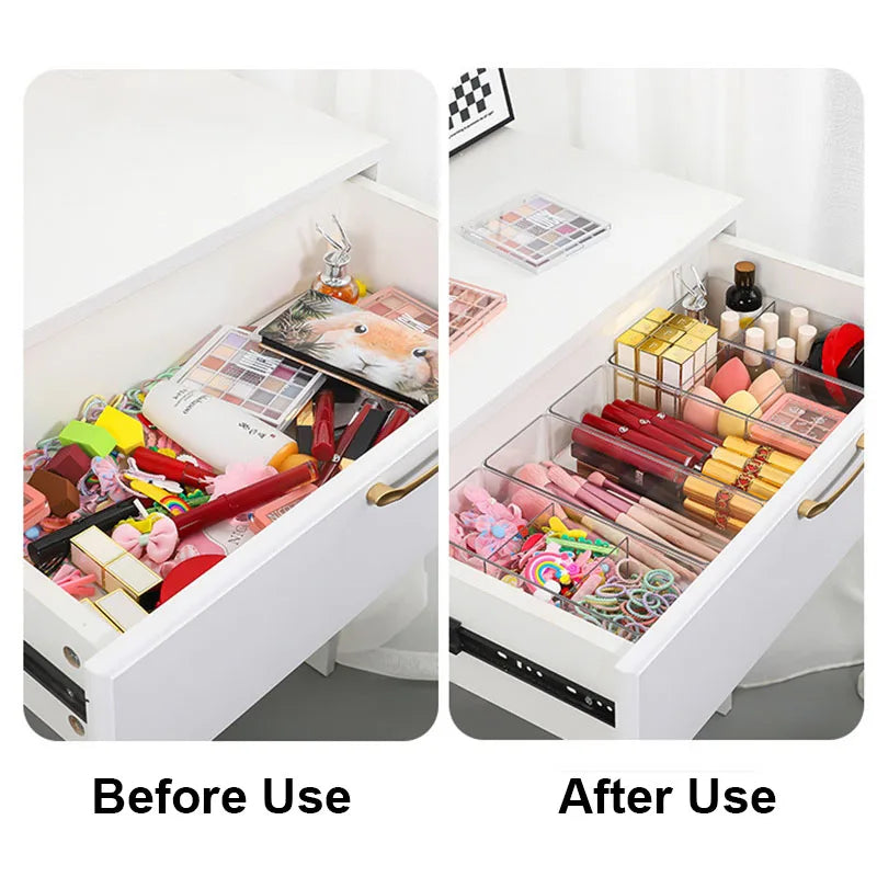 Clear Acrylic Makeup Organizer – Layered Desktop Storage Box Makeup Storage Organizer P3