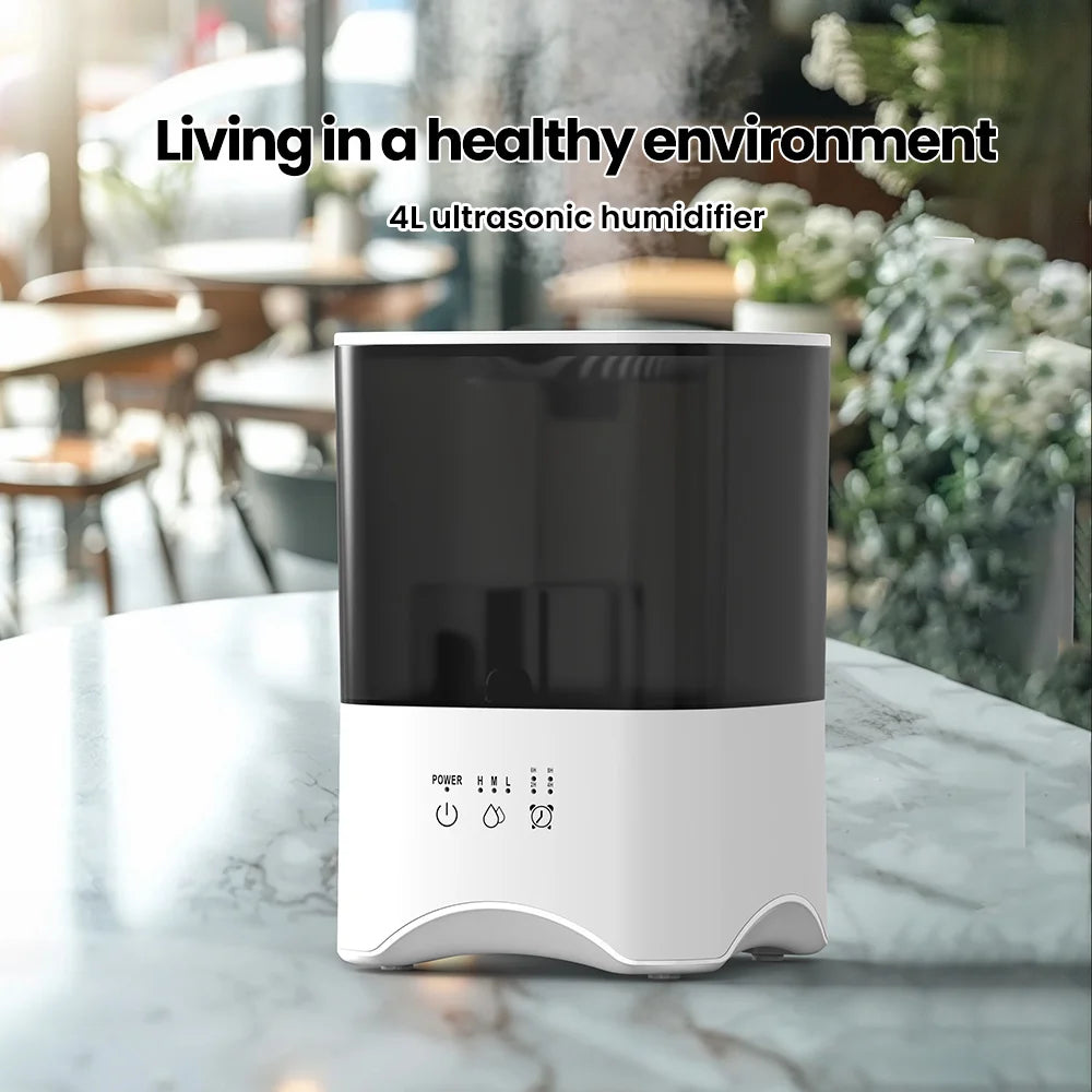 Compact Touch Control Ultrasonic Humidifier – Quiet Mist & Timer Ultrasonic Humidifier P3