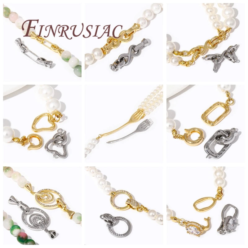 18K Gold Plated 2-Strand Connector Clasps | DIY Jewelry Findings Jewelry Clasps P3