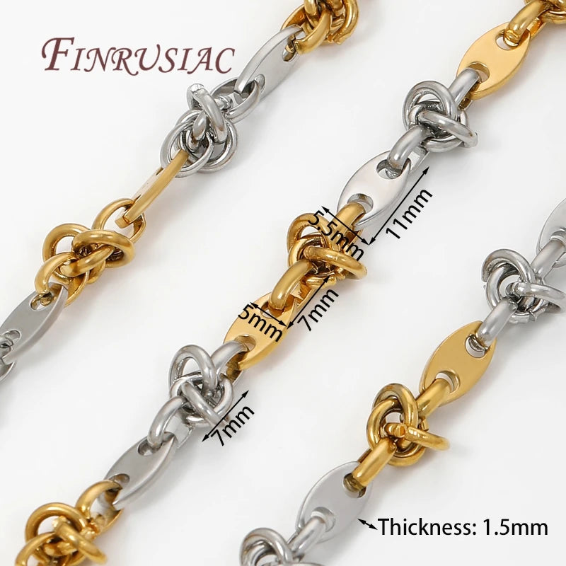 Gold-Plated Brass Chain – Cable Curb O Link | DIY Jewelry Making DIY Jewelry Chain P3 Gold Stainless Steel 1 Meter