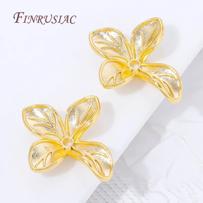 18K Gold Plated Flower Bead Caps – DIY Jewelry Findings Jewelry Bead Caps P3