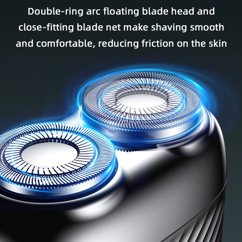 Portable Mini Electric Shaver for Men – IPX7 Twin Blade USB-C Electric Shaver P3