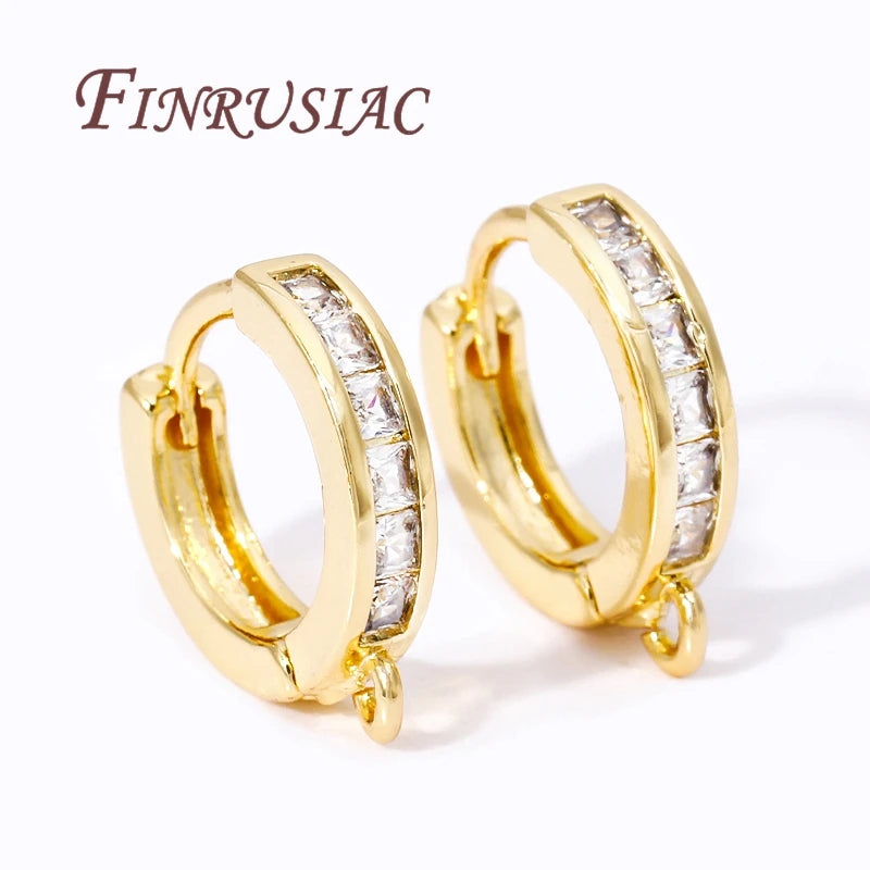 18K Gold Plated Earwire Hook Clasps – DIY Jewelry Findings Earring Findings P3