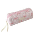 Bow-Knot Pencil Pouch – Large Capacity Girls Stationery Bag