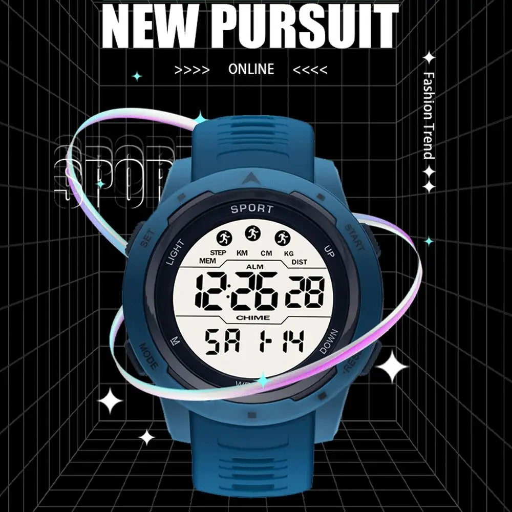 Men's Outdoor Sports Digital Watch – LED Night Glow, Large Screen Sports Digital Watch P3