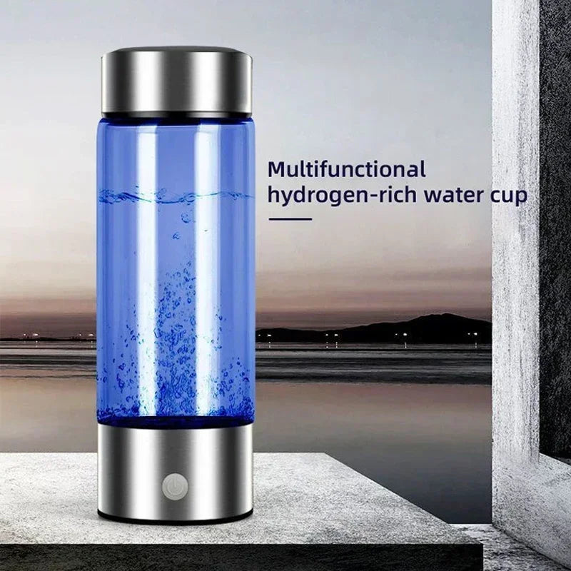 NOCCLILI Hydrogen Water Cup USB Rechargeable 420ml Borosilicate Hydrogen Water Generator P3