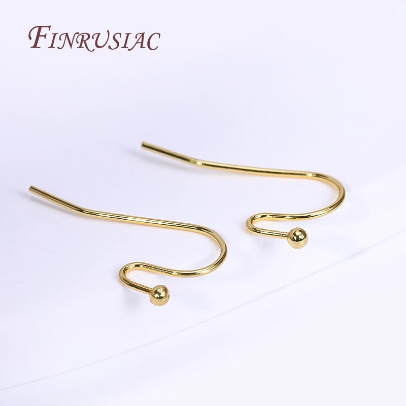 18K Gold Plated Earring Hooks | DIY Ear Wire Findings Earring Findings P3