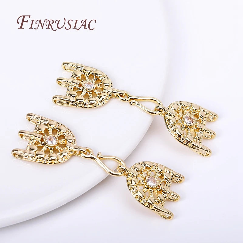 18K Gold Plated 3-Strand Clasp Hook | DIY Jewelry Finding Jewelry Clasp Finding P3