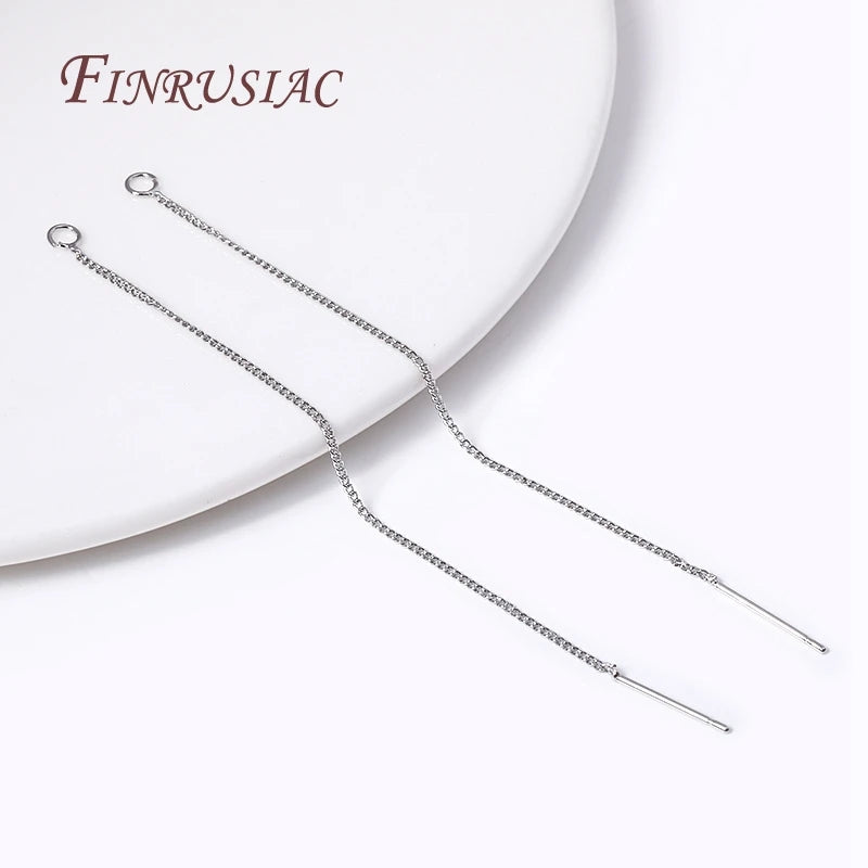 18K Gold Plated Brass Ear Thread Earwire 85mm | DIY Tassel Earring Findings P3