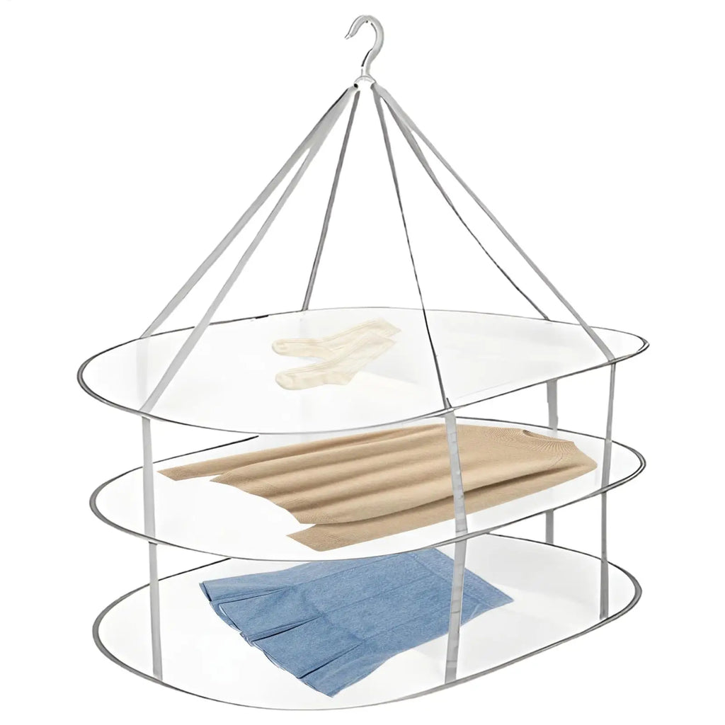 Foldable Mesh Clothes Drying Rack – 2 or 3 Layer Flat Hanger Clothes Drying Rack P3