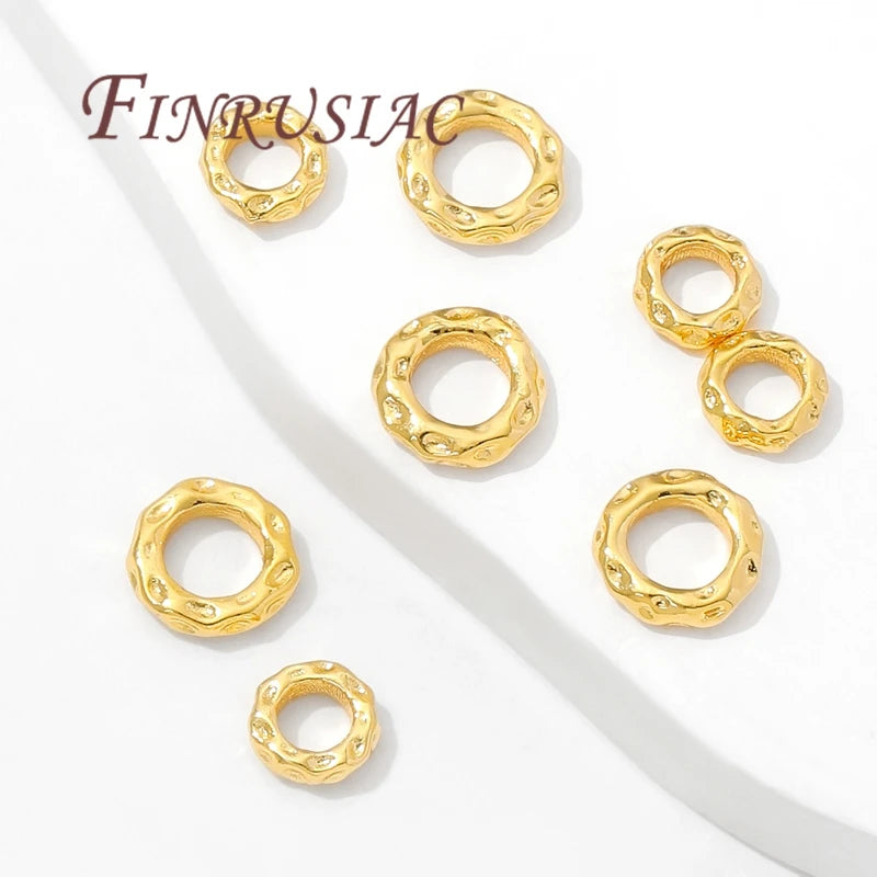 18K Gold Plated Spacer Beads – Brass Bracelet Separator Findings Jewelry Spacer Beads P3