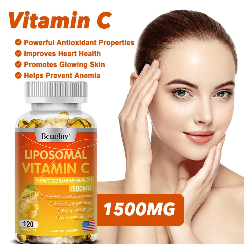 STRESSXCEL Liposomal Vitamin C Capsules | Antioxidant & Skin Vitamin C Supplement P3