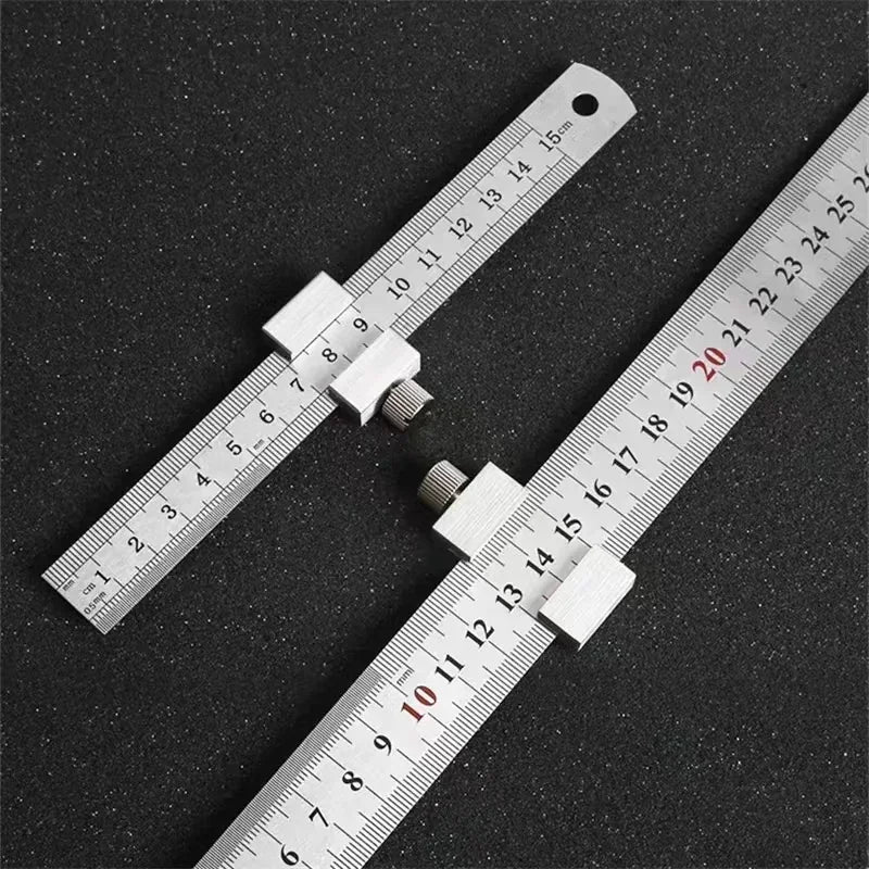 Carpenter Steel Rule Stop Block – Precise Marking & Measuring Measuring Stop Block P3