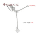 18K Gold Plated Bracelet Chain Extender | Spring Clasp & Stopper Chain Extender P3 Rhodium Plated 4 pieces