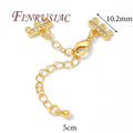 18K Gold Plated Bracelet Extender Chain & Lobster Clasp | DIY Jewelry Finding P3 18K Gold Plated 2 pcs
