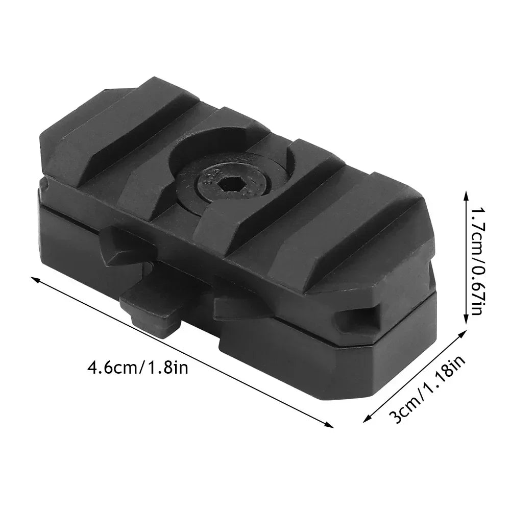 2-Pack Tactical Helmet Side Rail Mount Adapter – 360° Rotation Helmet Rail Adapter P3