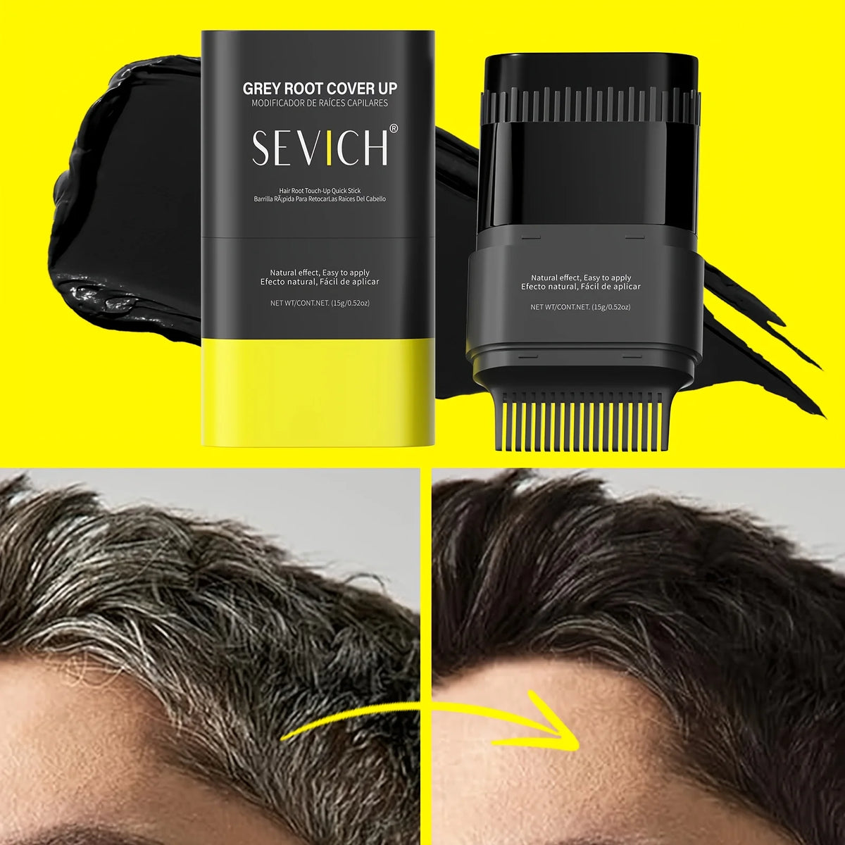 Sevich 2-in-1 Hair Dye Stick & Comb | Temporary Hair Color Hair Color Stick P3