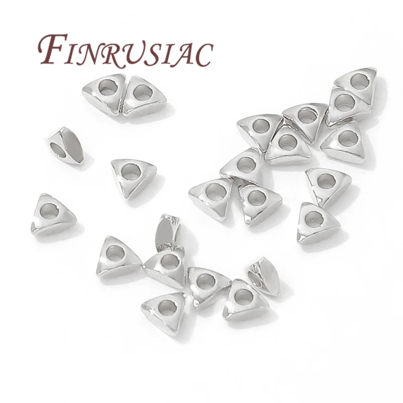 3mm 18K Gold Plated Triangle Spacer Beads | DIY Jewelry Making Jewelry Spacer Beads P3
