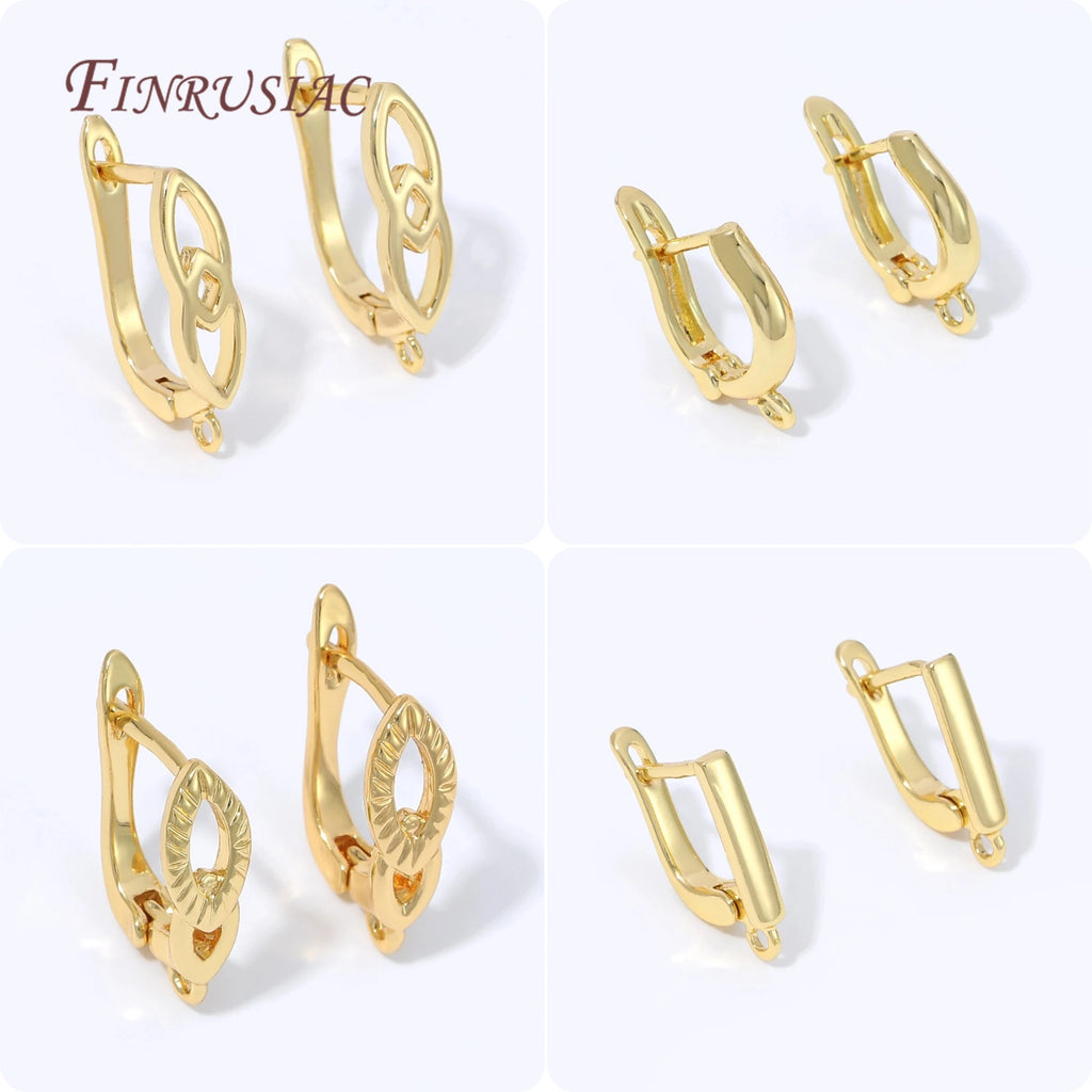 18K Gold Plated Leverback Earring Hooks | DIY Jewelry Findings Earring Hooks Findings P3