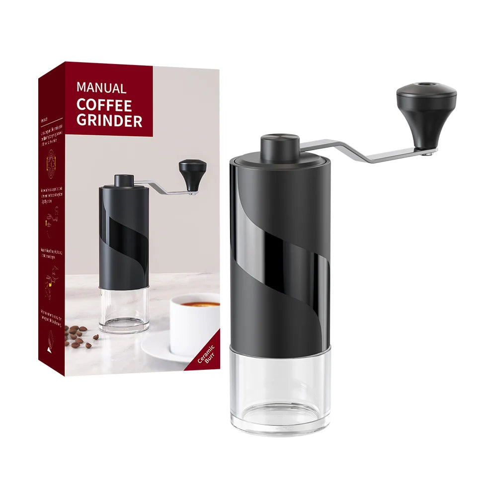 CLITON Manual Coffee Grinder – 40-Gear Ceramic Burr Mill Manual Coffee Grinder P3 KMDJ-JC