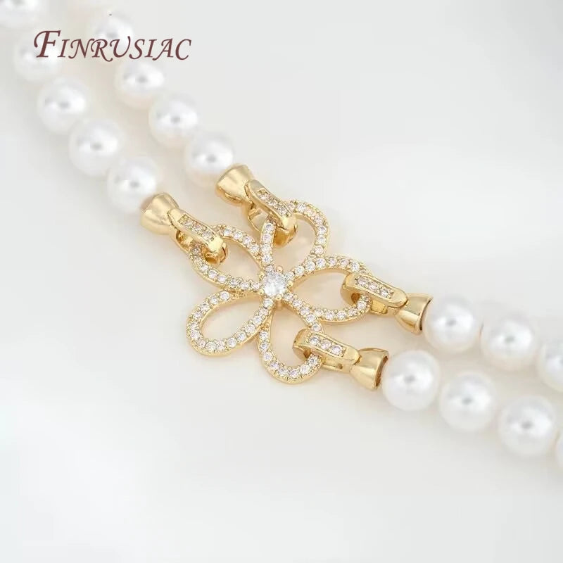 14K Gold Plated CZ Micro Pavé Clasp Connector | DIY Jewelry Jewelry Clasp Findings P3