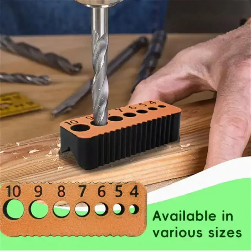 Precision Drill Guide Jig Block – 4–10mm Woodworking Locator Drill Guide Jig P3