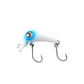 B&U Micro Slow Sinking Crankbait – Trout & Perch Lure Fishing Crankbait Lure P3 white blue 1pc-26mm-1.8g