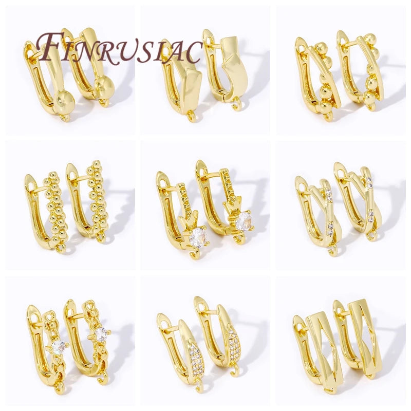 18K Gold Plated Earring Hooks & Clasps – DIY Jewelry Findings Earring Findings P3