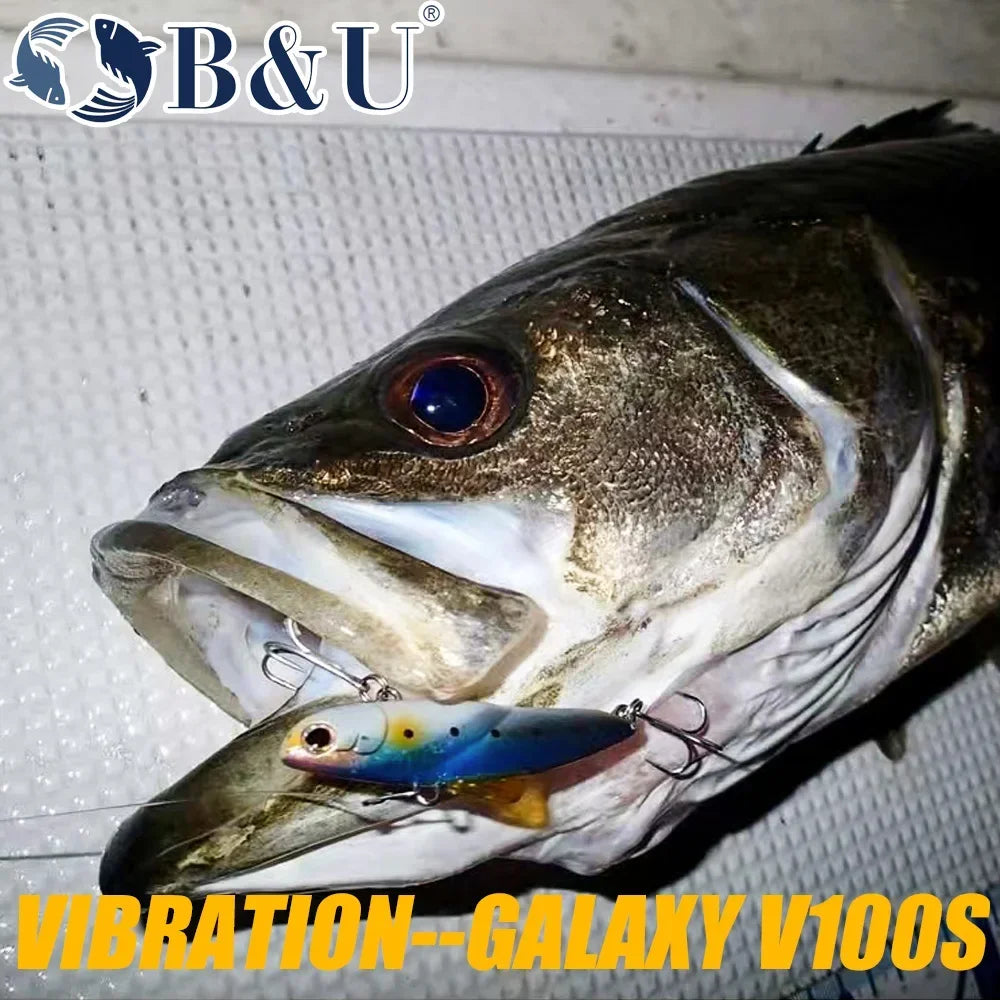 B&U 100mm Vibration Blade Lure – Bass Pike Saltwater Sinking Vibration Blade Lure P3
