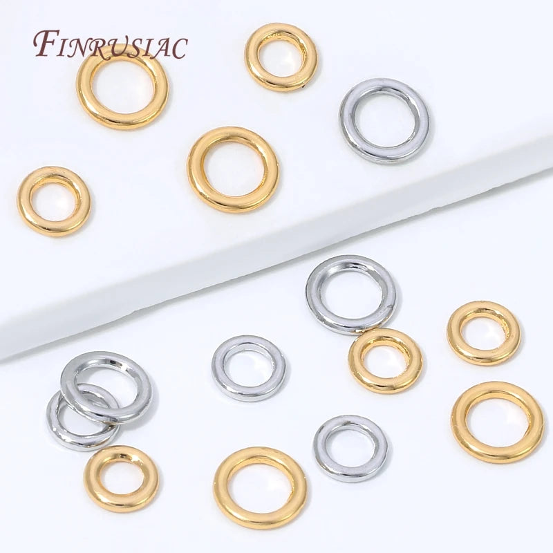 18K Gold Plated Round Circle Connector Ring – DIY Jewelry Making Jewelry Making Findings P3