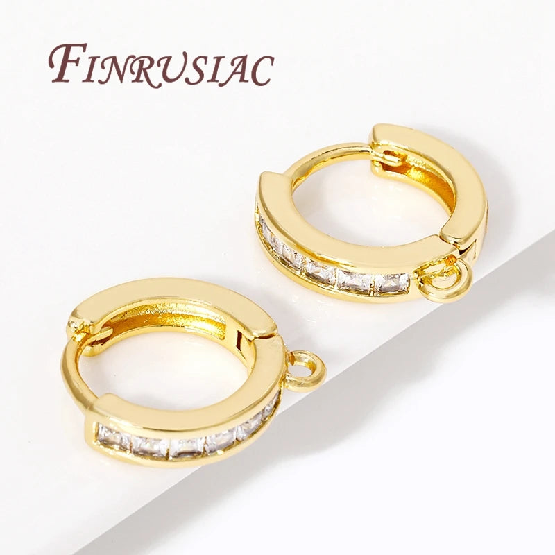 18K Gold Plated Earwire Hook Clasps – DIY Jewelry Findings Earring Findings P3