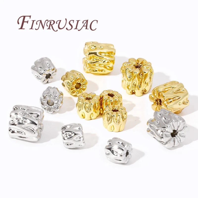18K Gold Irregular Spacer Beads – DIY Jewelry Making Supplies Jewelry Spacer Beads P3