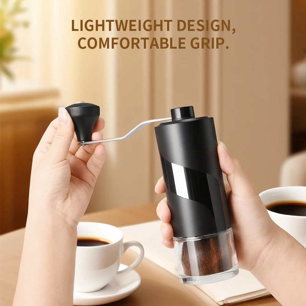 CLITON Manual Coffee Grinder – 40-Gear Ceramic Burr Mill Manual Coffee Grinder P3