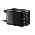 240W 8-in-1 USB-C Fast Charger | 4PD+4USB Wall Adapter Multi-Port USB Charger P3 UK Plug Black