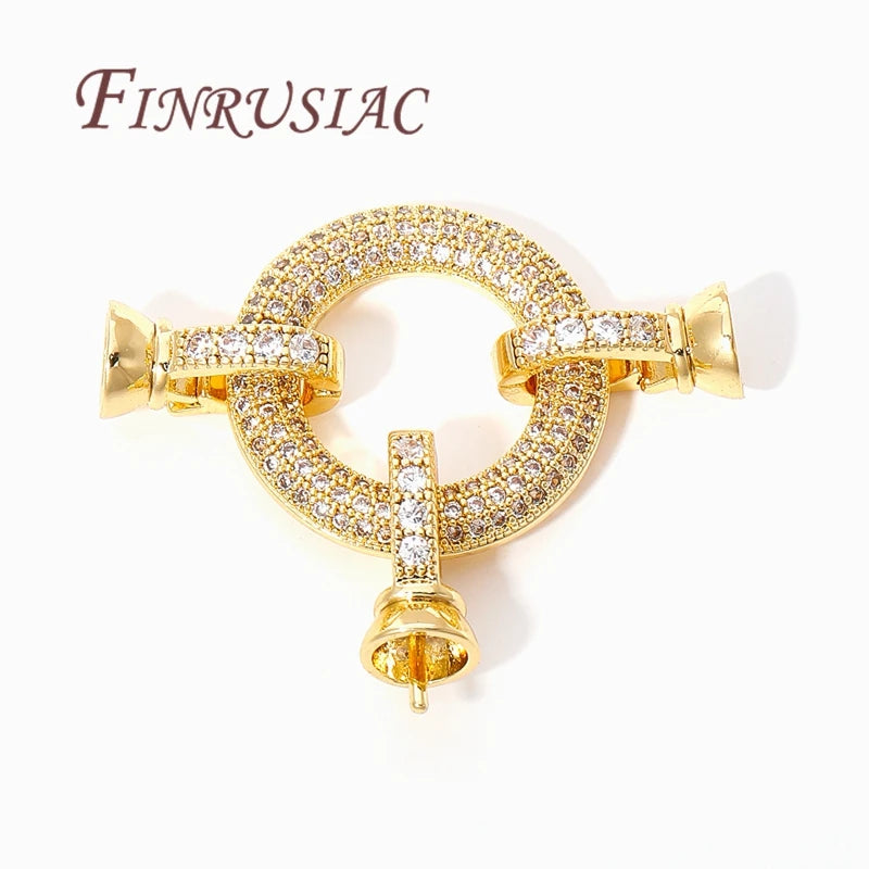 18K Gold Plated Necklace Clasps & DIY Bracelet Connectors Jewelry Findings P3