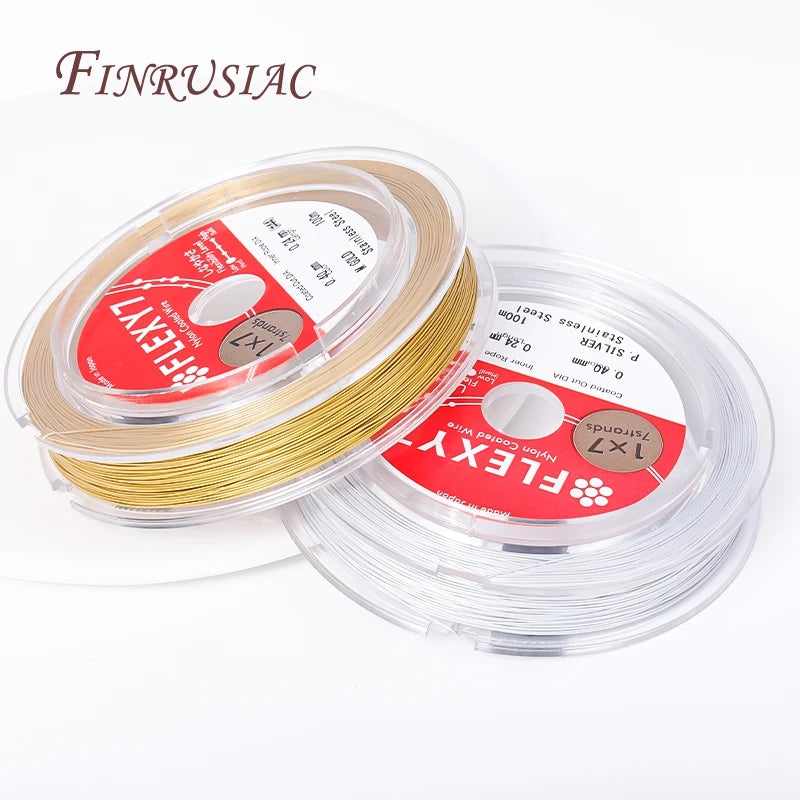 Gold Plated Stainless Steel Beading Wire 0.3–0.6mm | DIY Jewelry Jewelry Beading Wire P3