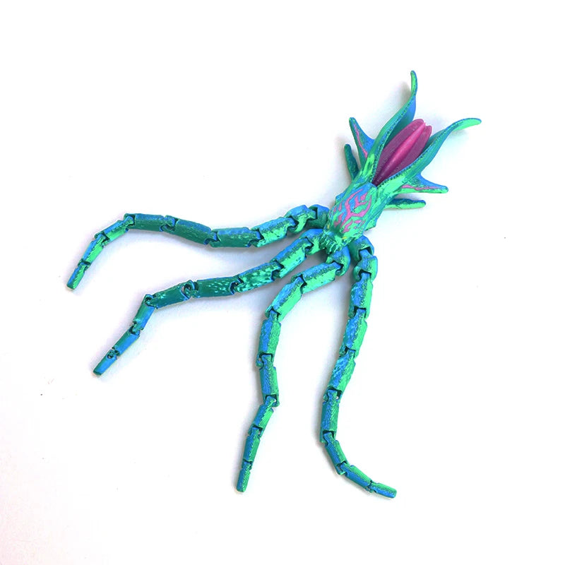 3D Printed Articulated Octopus Fidget Toy | Multi-Jointed Figure Articulated Fidget Toy P3