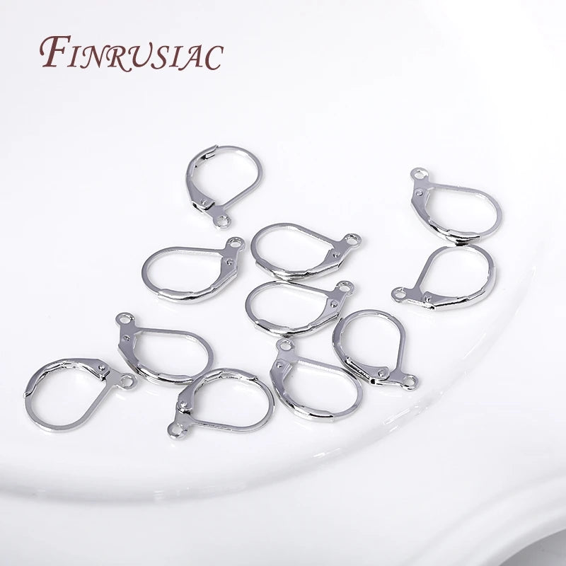 18K Gold Plated French Lever-Back Earring Hooks – DIY Findings Earring Hook Findings P3