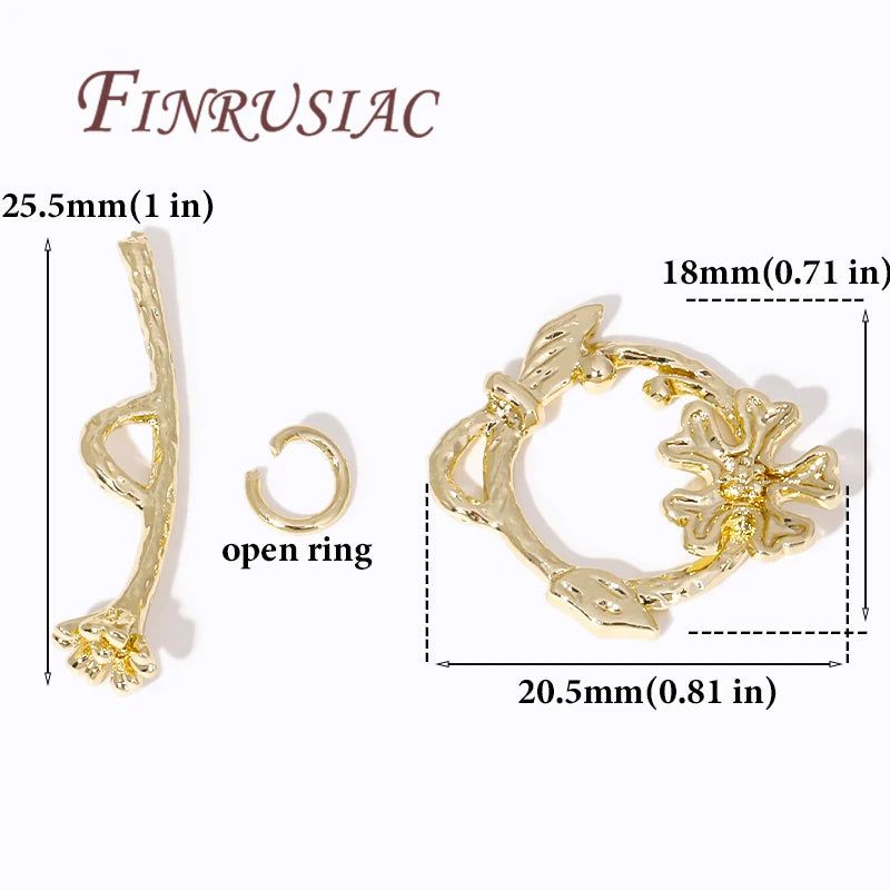 18K Gold Plated OT Toggle Clasp – Brass Jewelry Making Findings Jewelry Clasp Finding P3 14K Gold Plated 6 Pieces