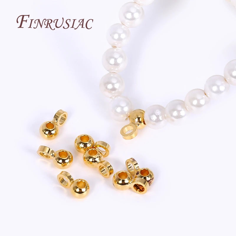 18K Gold Plated 2.5mm Pendant Bail Beads | DIY Jewelry Findings Jewelry Findings P3