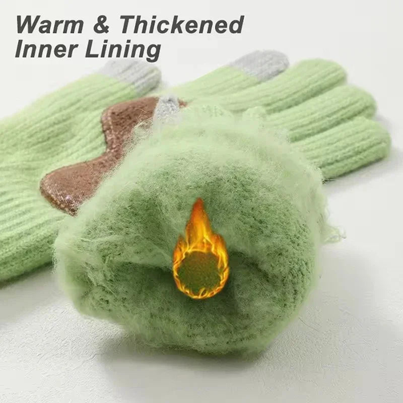 Unisex Knit Winter Gloves – Touchscreen Full Finger Outdoor Knit Winter Gloves P3