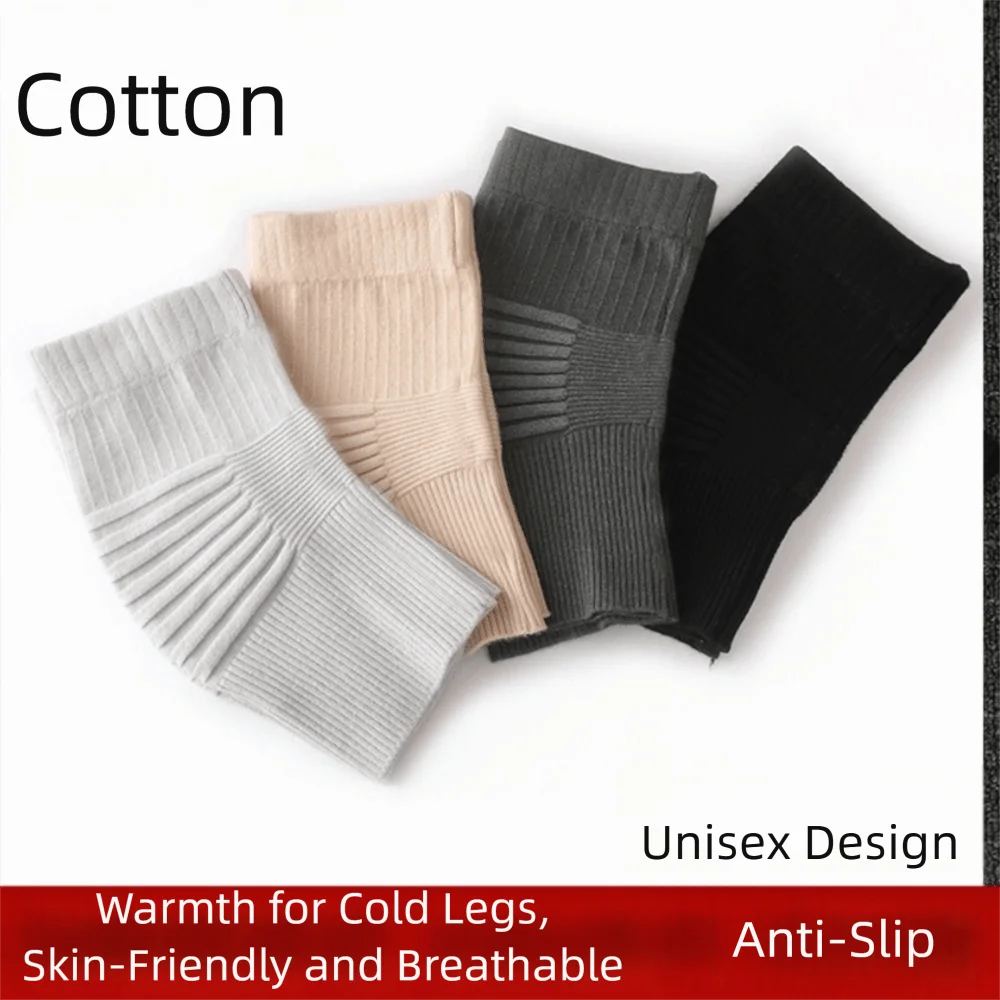 Cotton Thermal Knee Warmer Sleeve – Unisex Soft Knit Support Knee Warmer Sleeve P3