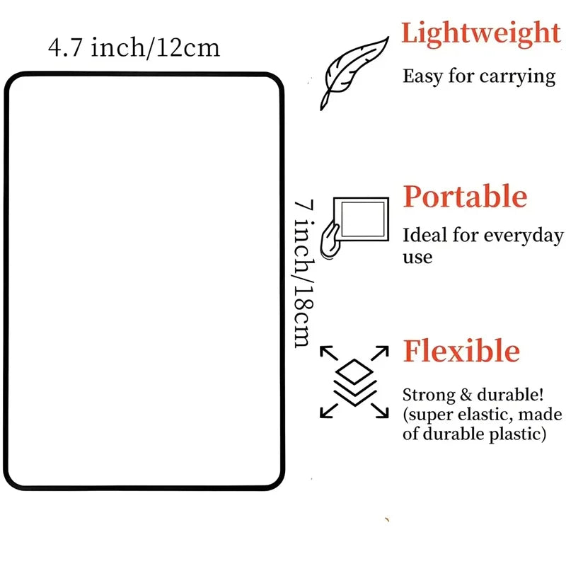Ultra-Thin Full Page Sheet Magnifier | Large Reading Magnifying Lens Page Sheet Magnifier P3