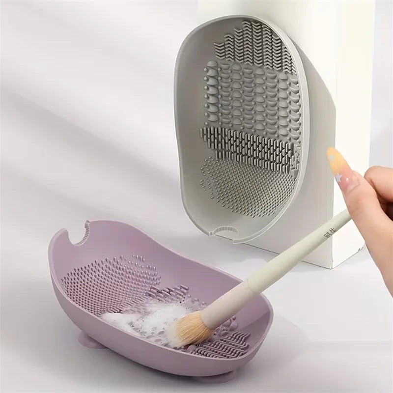 Silicone Makeup Brush Cleaning Bowl – Suction Cup Base Brush Cleaning Bowl P3
