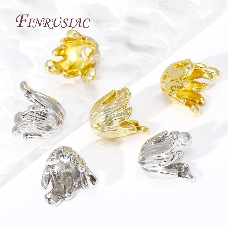 18K Gold Plated Brass Flower Bead Caps – DIY Jewelry Making Jewelry Making Findings P3