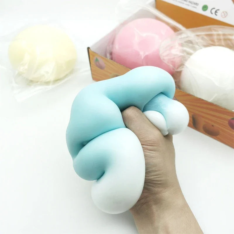 Giant Fluid Cheese Ball Slow Rebound Squeeze Toy 9cm Squeeze Fidget Toy P3