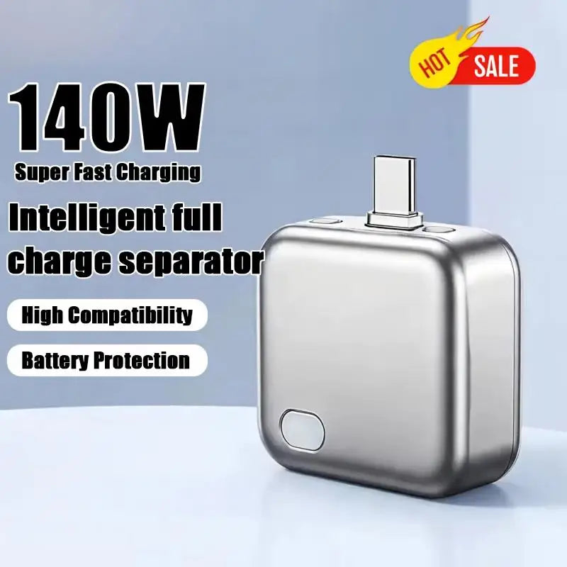 140W USB-C Smart Charger – Auto Disconnect & Overcharge Guard USB-C Smart Charger P3
