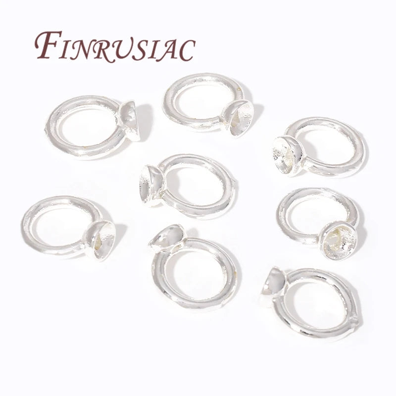 7.5mm 18K Gold Plated Brass End Cap | DIY Jewelry Connector Jewelry Finding P3