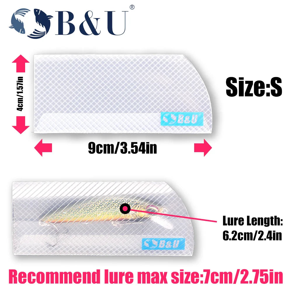 B&U Fishing Lure Storage Bags – Hard & Soft Bait Holder Pack Fishing Lure Storage P3
